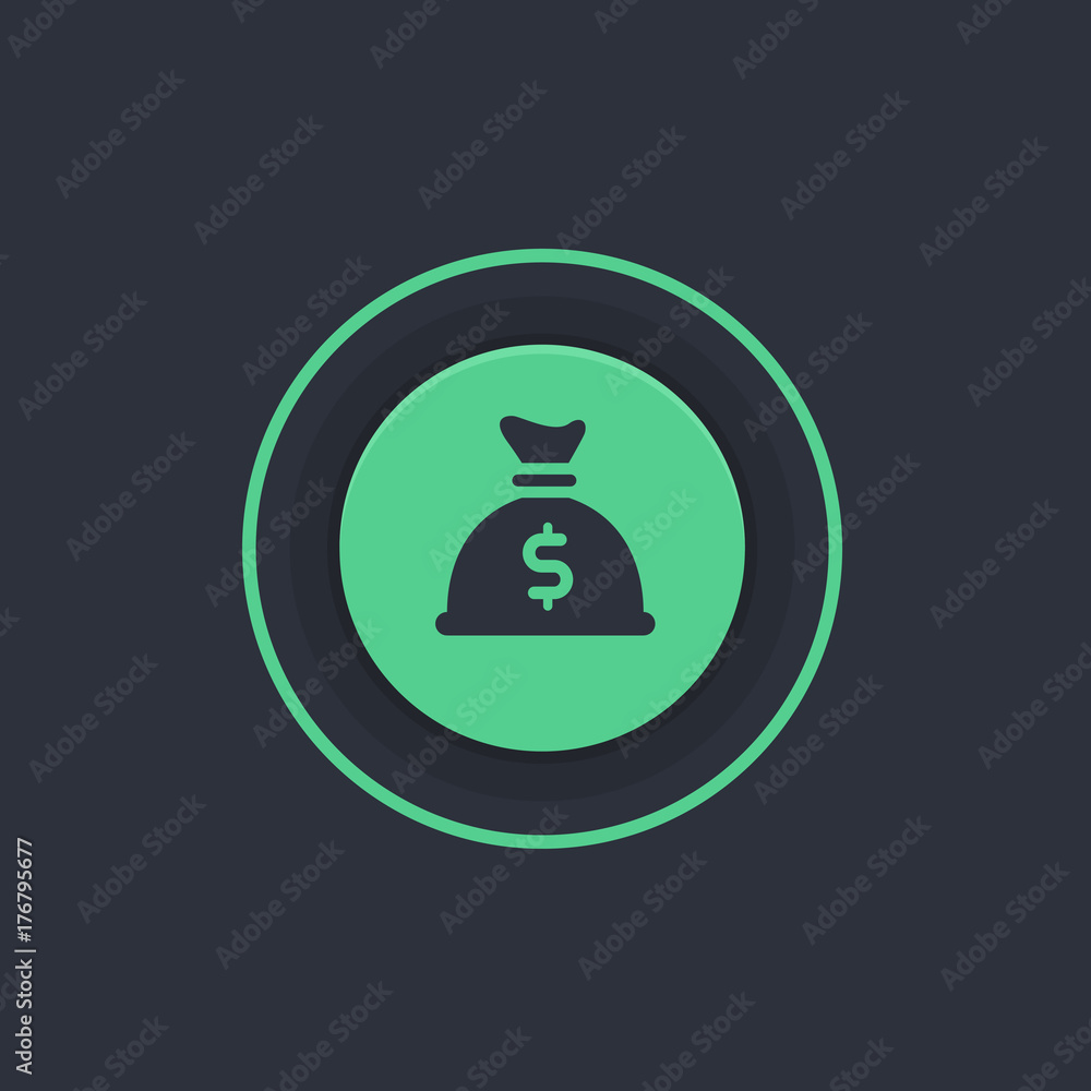 Modern Circle App Button Modern Circle App Button