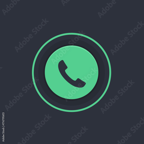 Modern Circle App Button