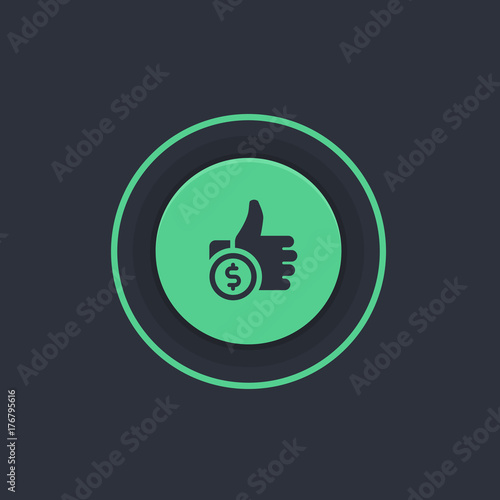 Modern Circle App Button