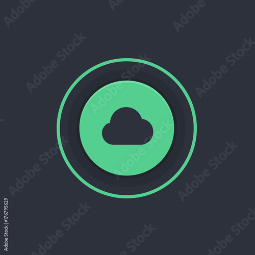 Modern Circle App Button