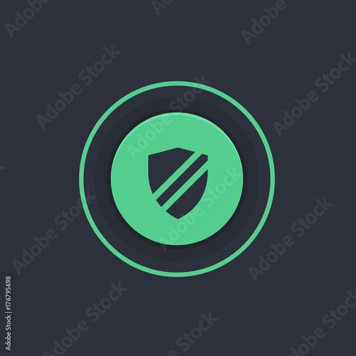 Modern Circle App Button