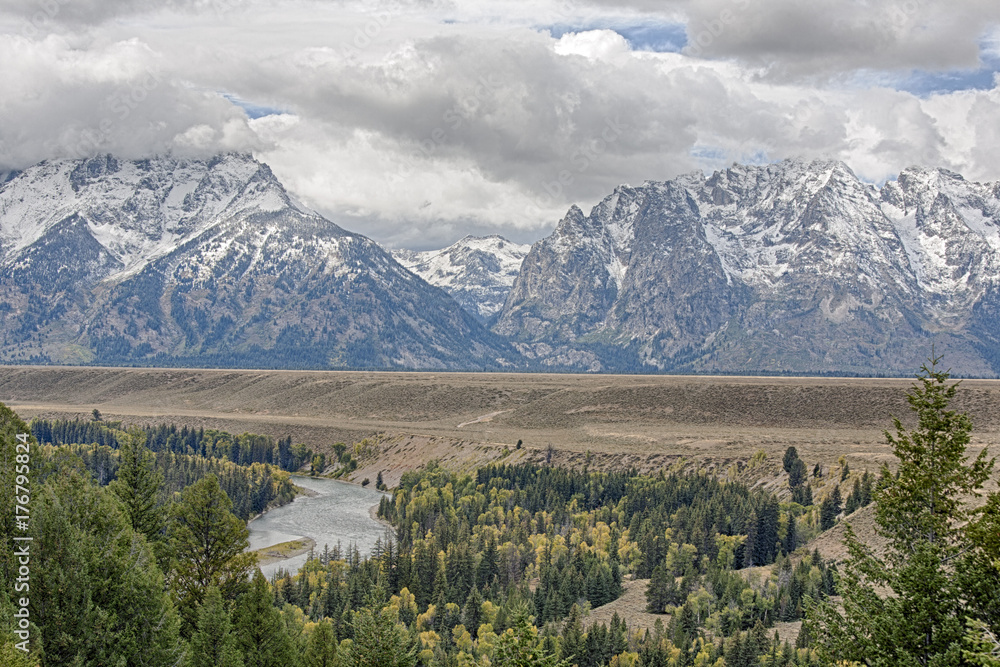 Fototapeta premium Snake River Overlook in Grand Teton National Park