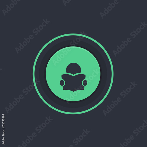 Modern Circle App Button