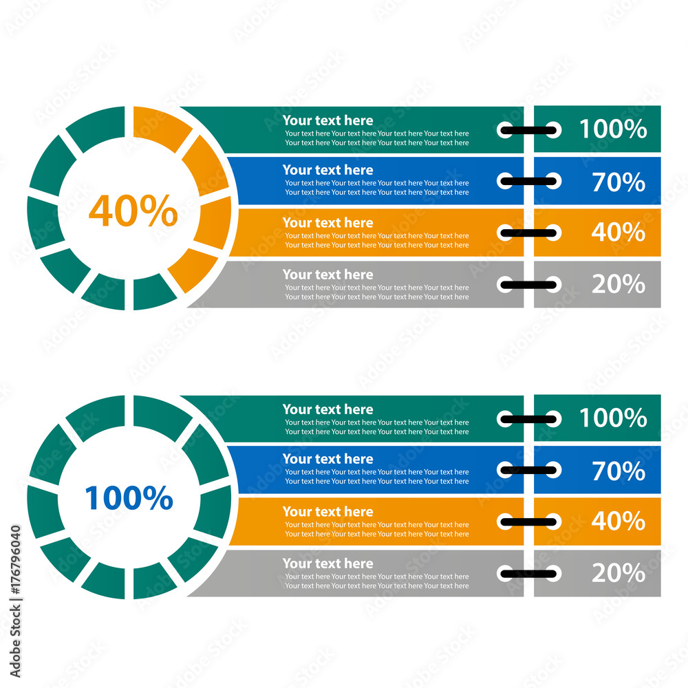 Fototapeta premium Financial Reporting And Analysis, green process icon. Vector illustration of infographic.