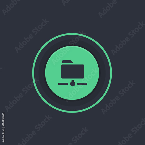 Modern Circle App Button