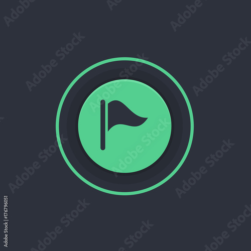 Modern Circle App Button