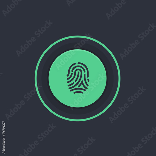 Modern Circle App Button