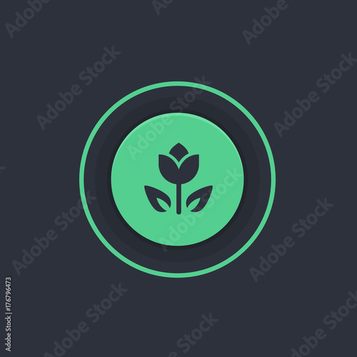 Modern Circle App Button