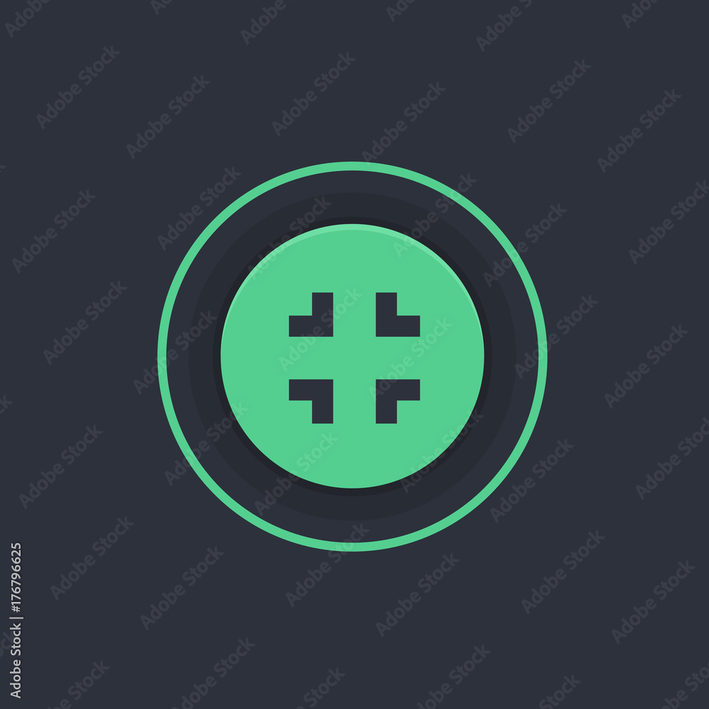 Modern Circle App Button Modern Circle App Button