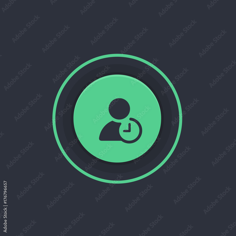 Modern Circle App Button Modern Circle App Button