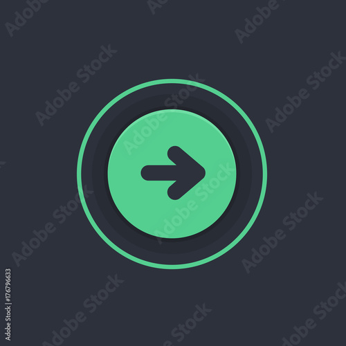 Modern Circle App Button