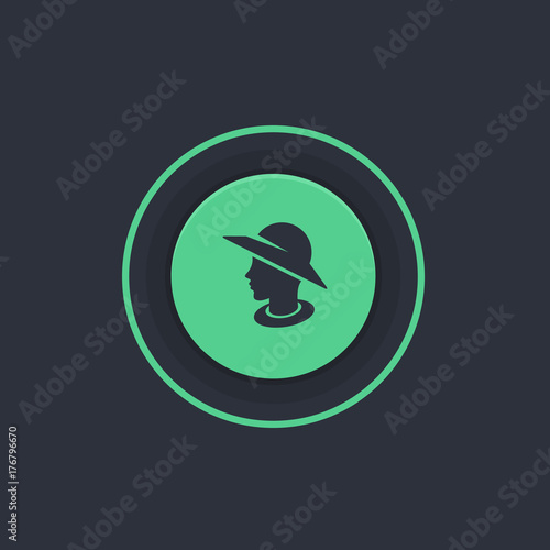 Modern Circle App Button