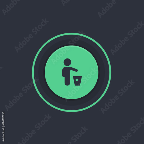 Modern Circle App Button