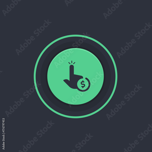 Modern Circle App Button