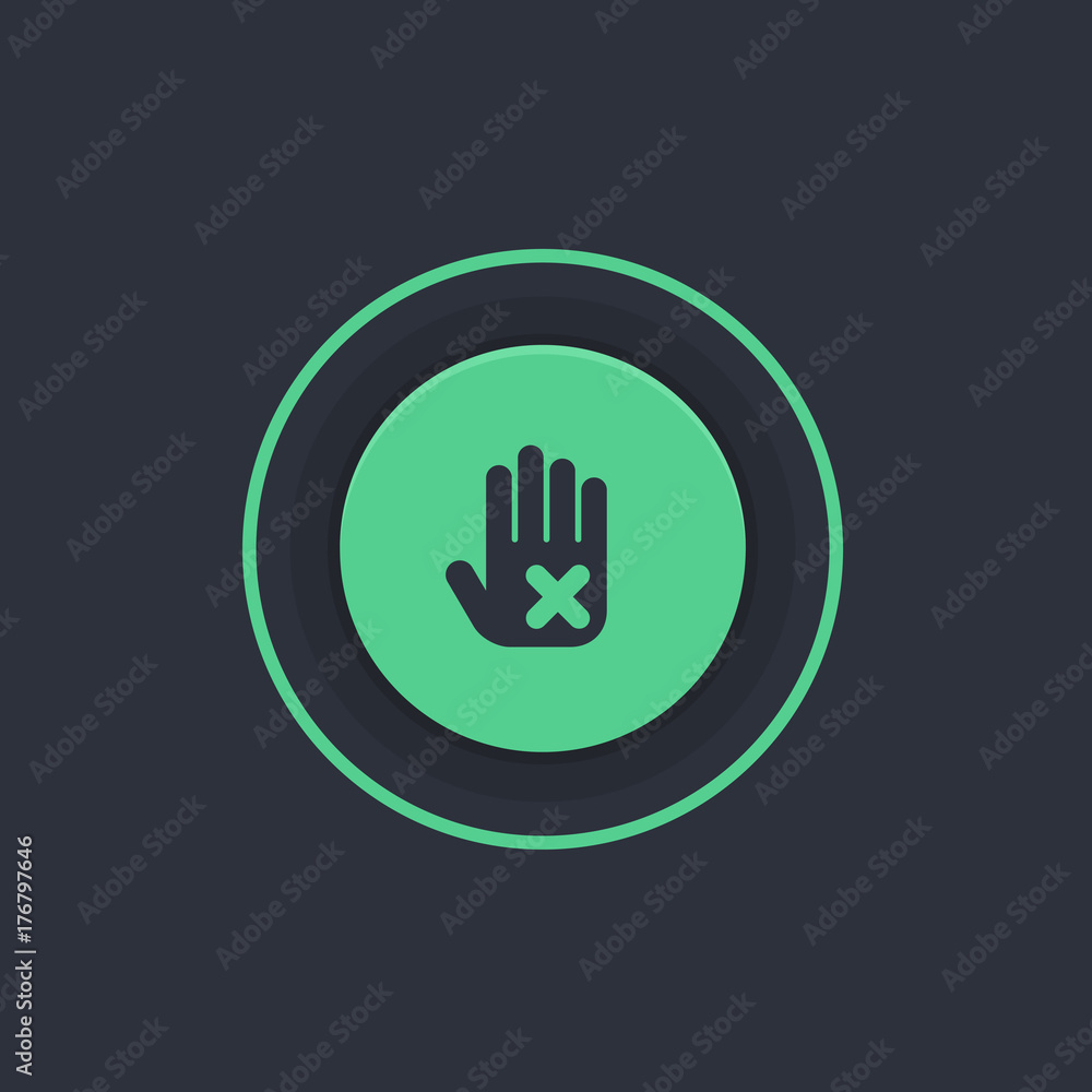 Modern Circle App Button Modern Circle App Button