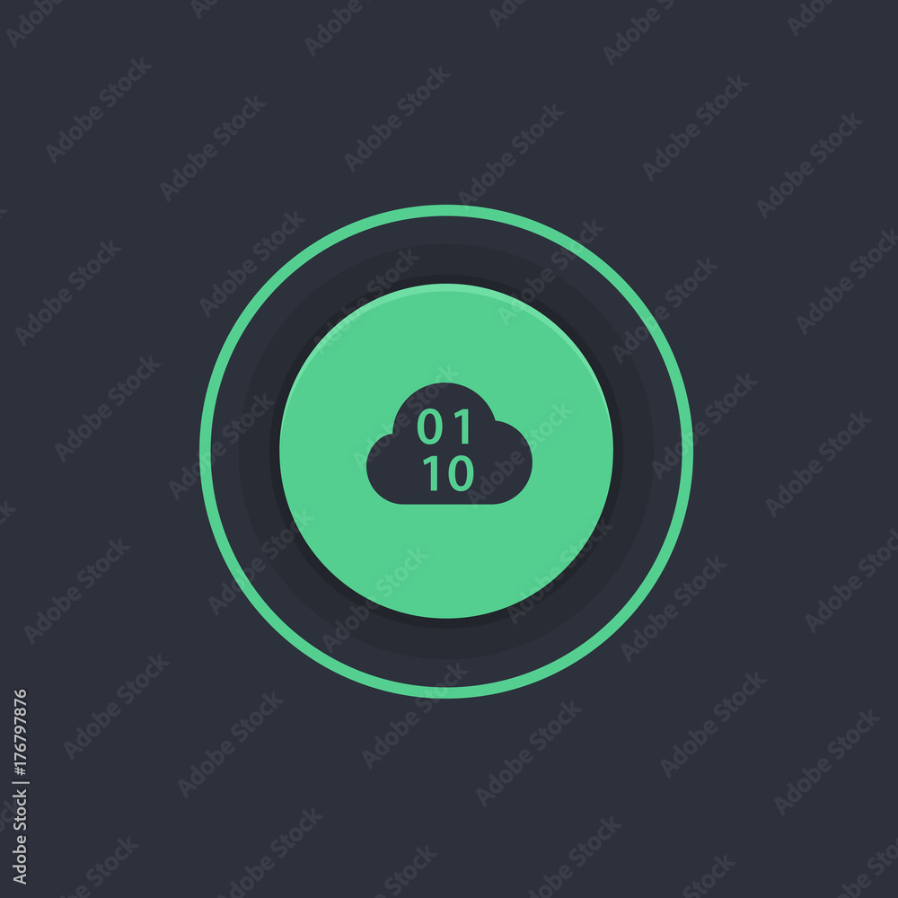 Modern Circle App Button Modern Circle App Button