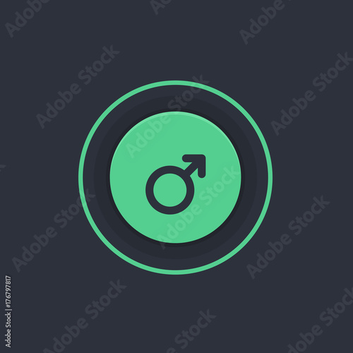 Modern Circle App Button