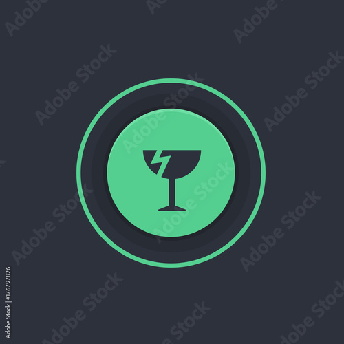 Modern Circle App Button