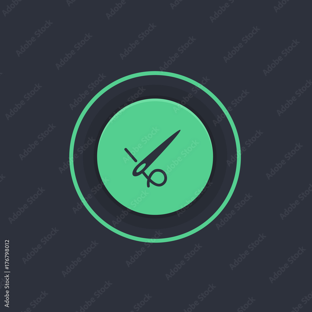 Modern Circle App Button Modern Circle App Button