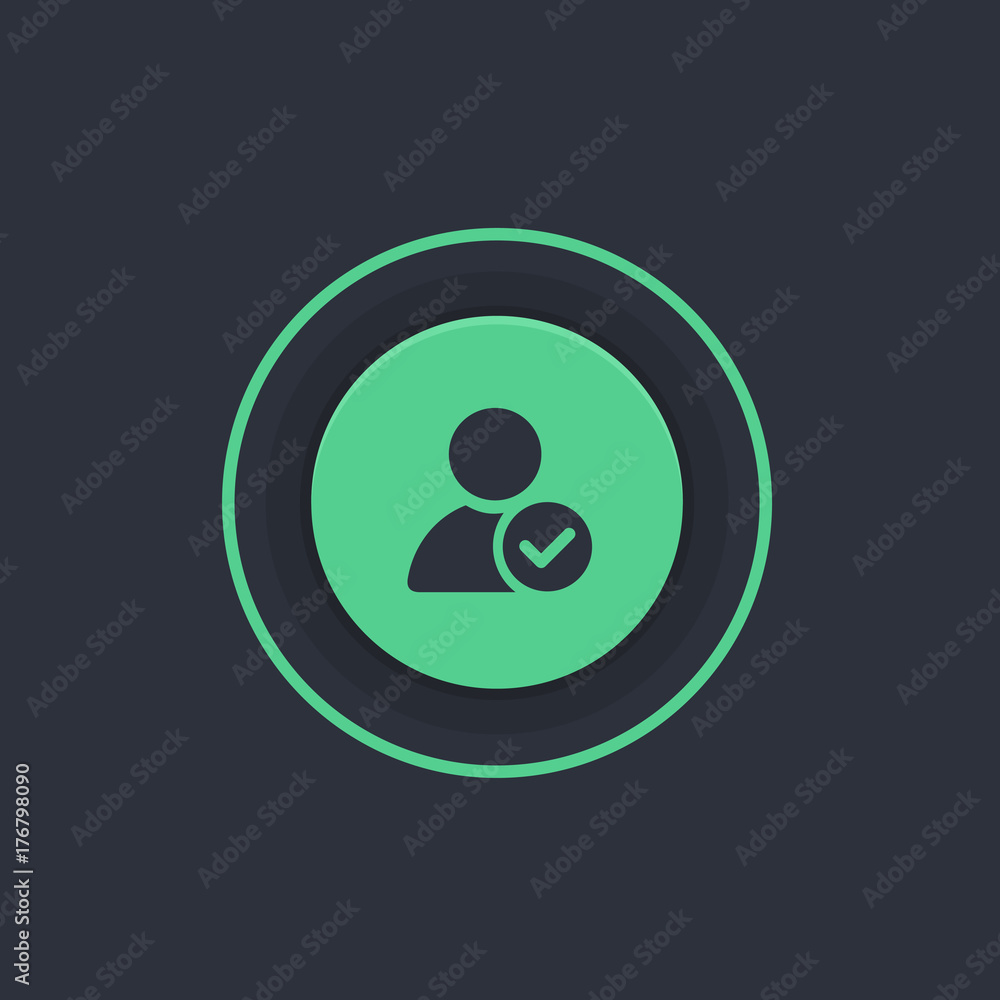 Modern Circle App Button Modern Circle App Button