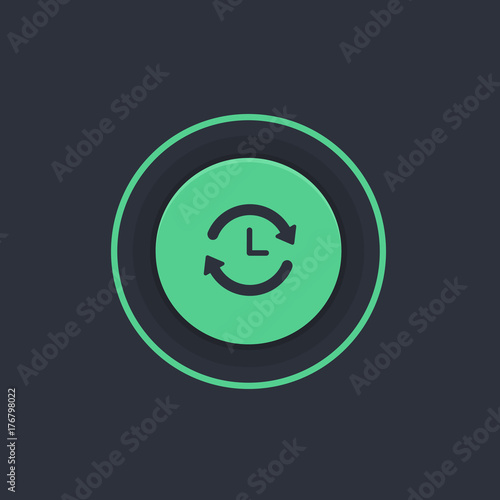 Modern Circle App Button