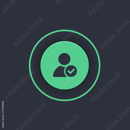 Modern Circle App Button