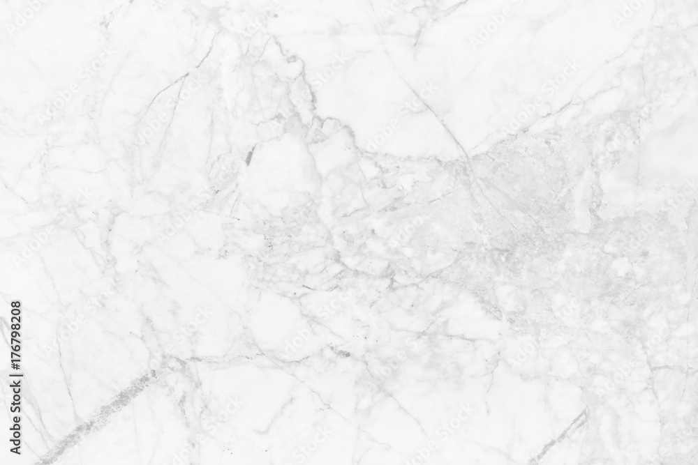 Fototapeta premium Biała marmurowa tekstura w naturalnym wzorze o wysokiej rozdzielczości dla tła i prac graficznych. Biała kamienna podłoga.