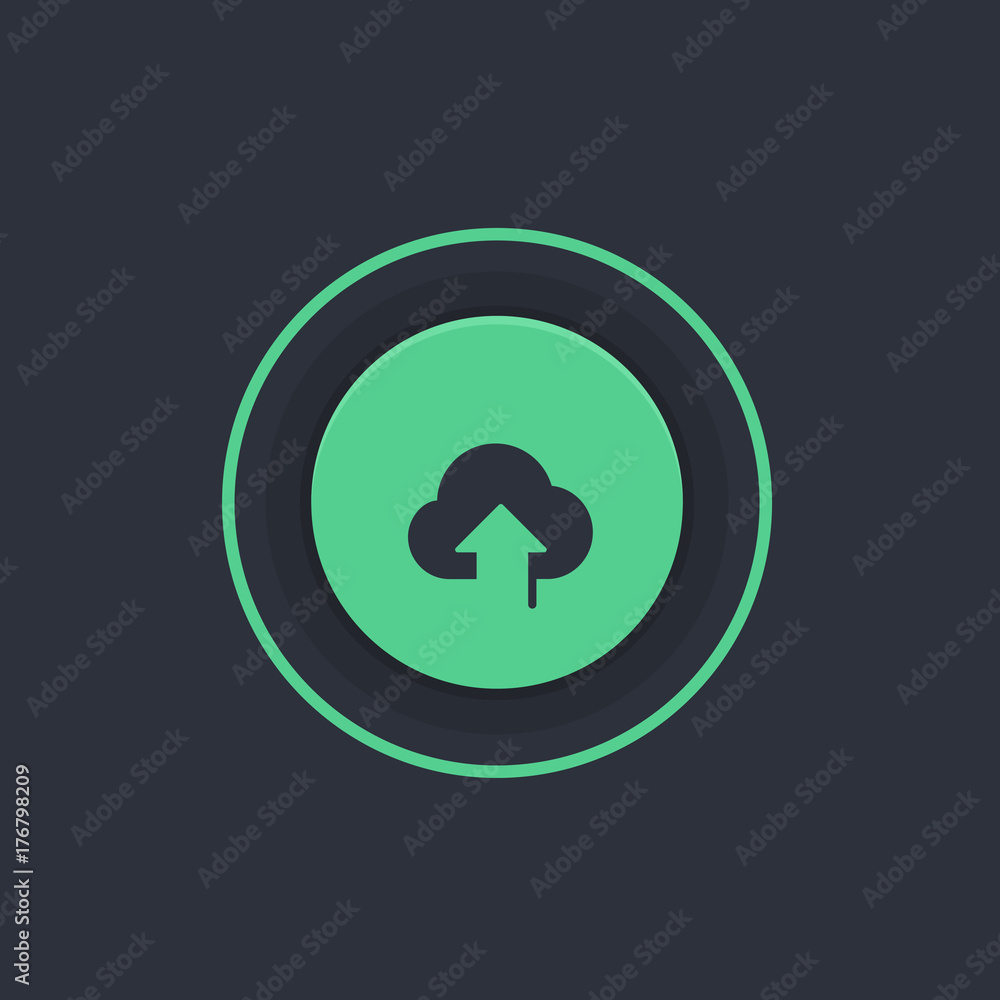Modern Circle App Button Modern Circle App Button
