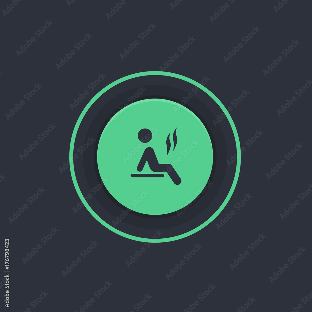 Modern Circle App Button