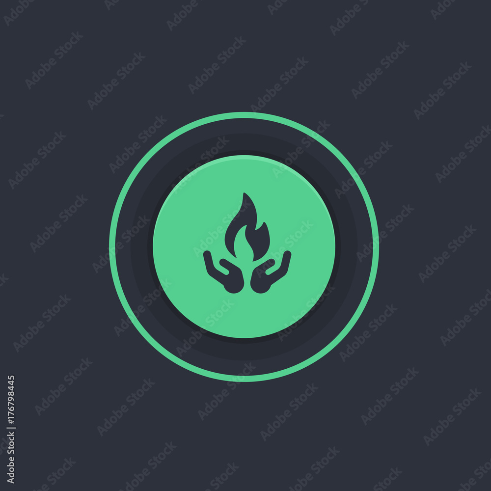 Modern Circle App Button Modern Circle App Button