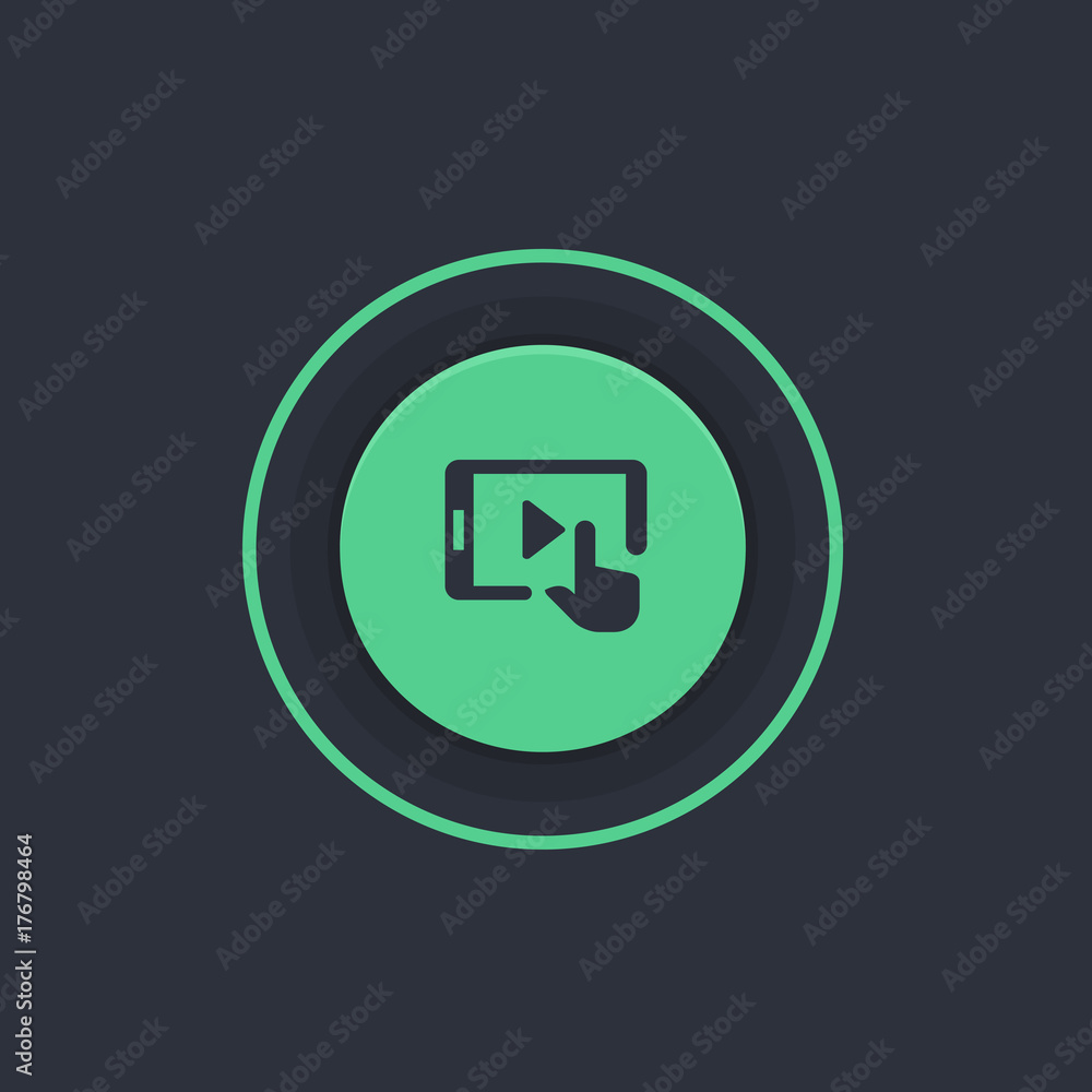 Modern Circle App Button Modern Circle App Button
