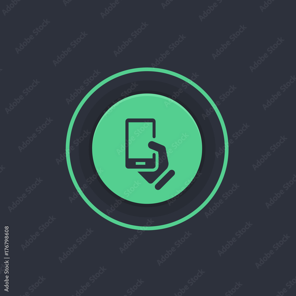 Modern Circle App Button Modern Circle App Button
