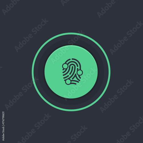 Modern Circle App Button