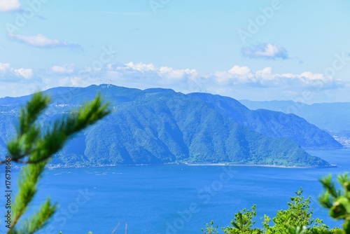 Beautiful View of Kinko Bay Near Sakurajima Volcano