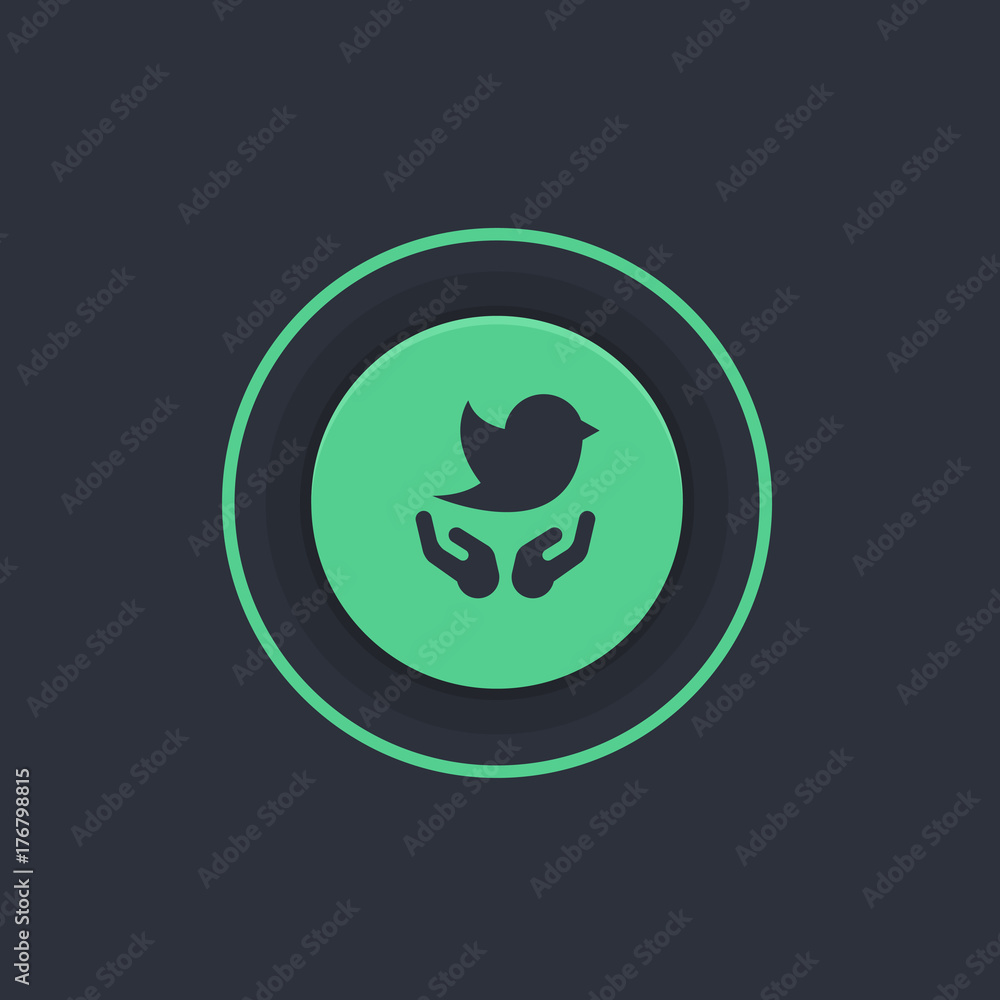 Modern Circle App Button Modern Circle App Button