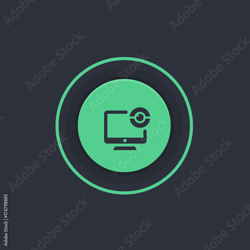Modern Circle App Button