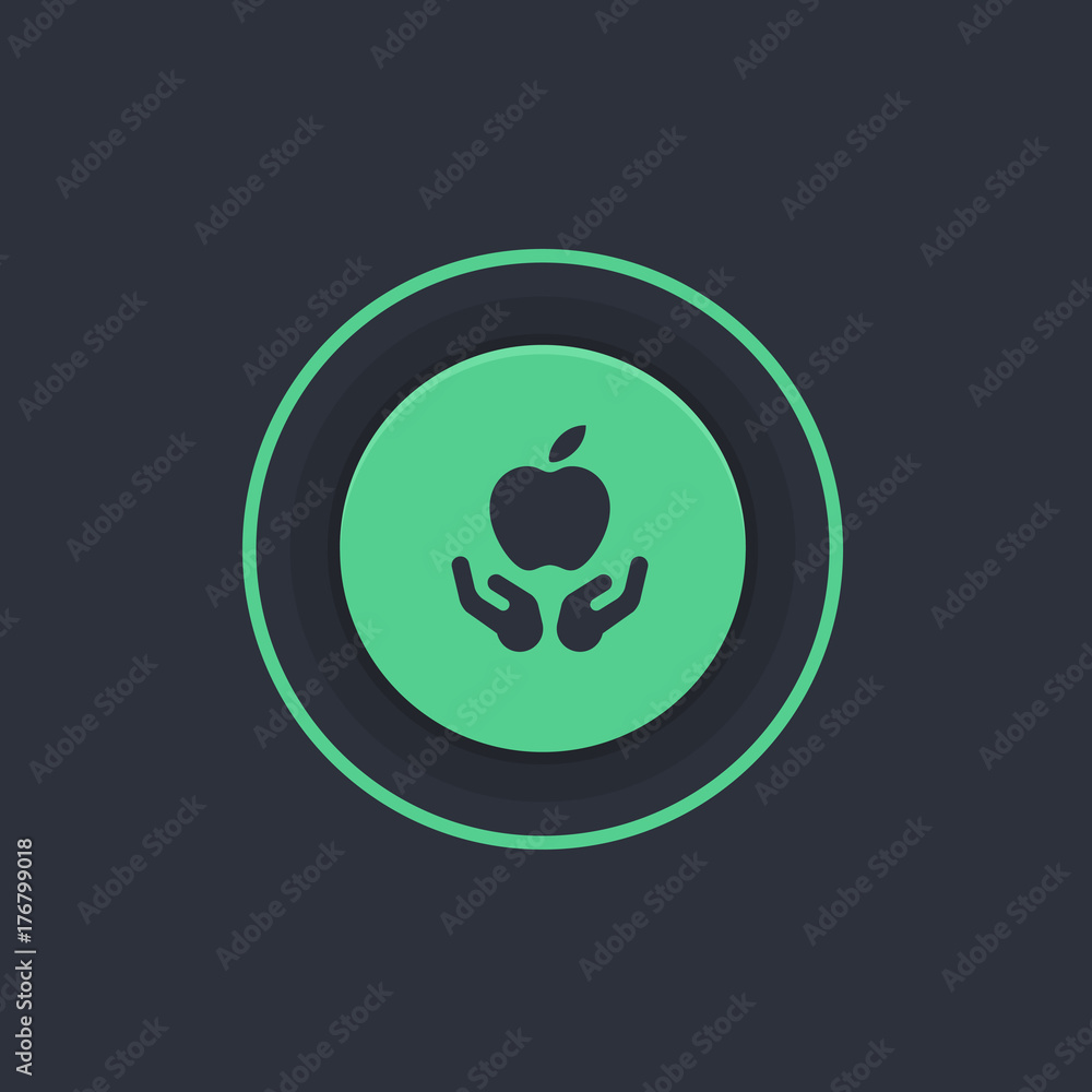 Modern Circle App Button Modern Circle App Button