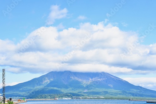 Breathtaking View of Sakurajima Volcano in Kagoshima City photo