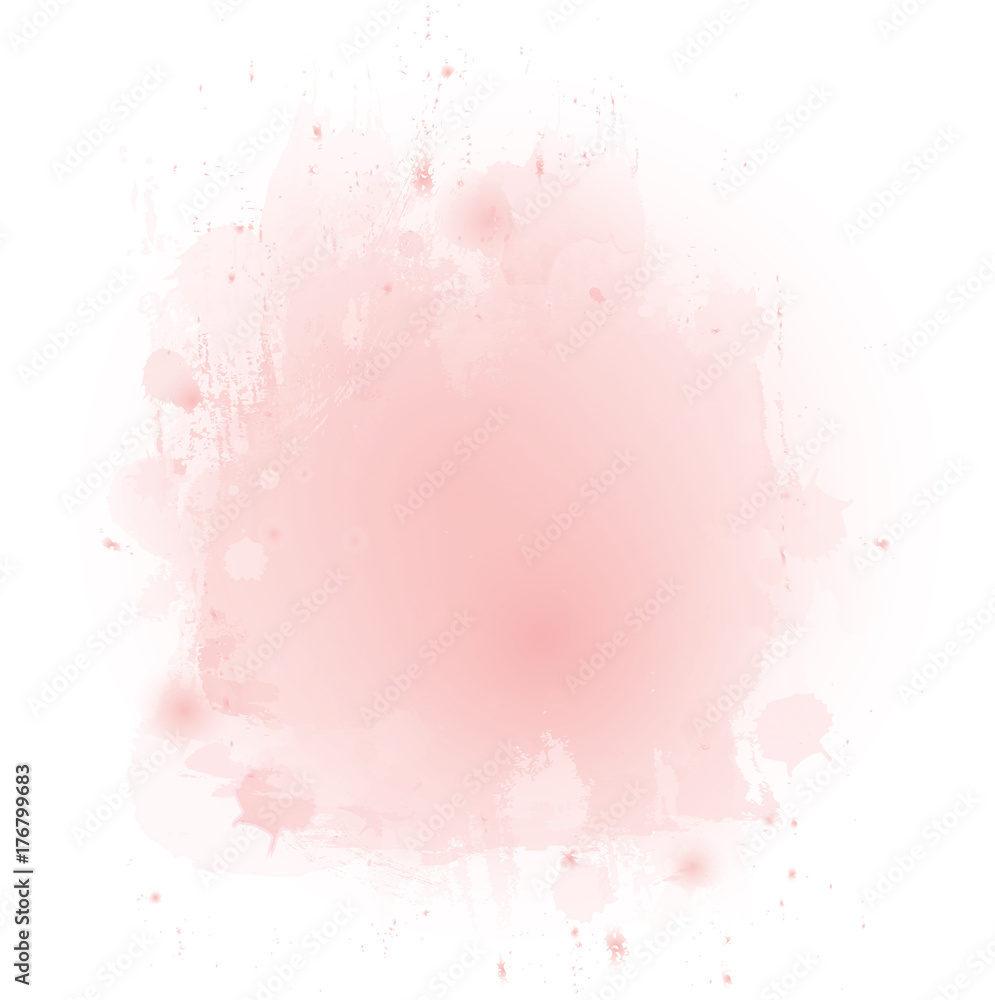 soft pink watercolor texture background. vector