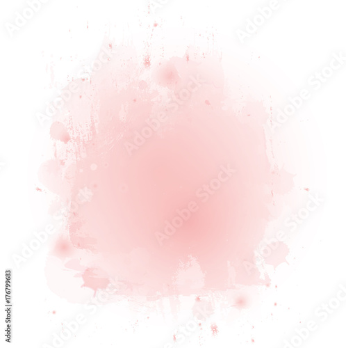 soft pink watercolor texture background. vector