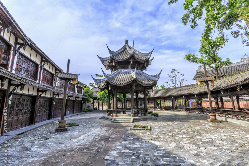 Fototapeta premium Ancient Town of Chengdu Ancient Town