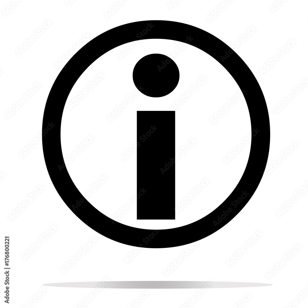 information icon on white background. information sign. flat style. information icon on white background. information sign. flat style.