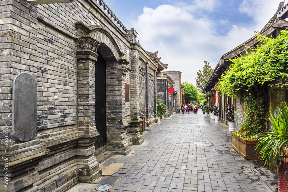 Obraz premium Stare domy w Chengdu