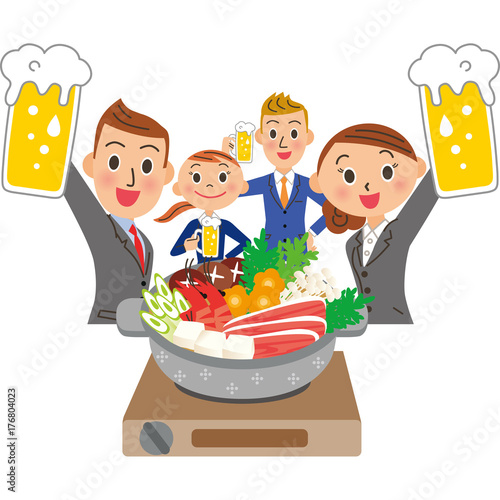 Wallpaper Mural 大勢の人と宴会 Torontodigital.ca