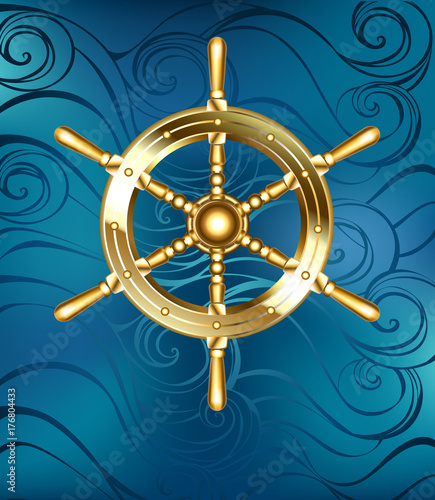 Golden Ship Wheel