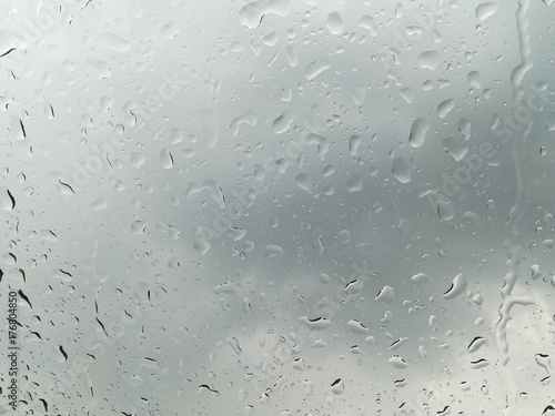 Raindrop on the windshield