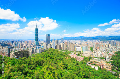 Taipei panorama miasta