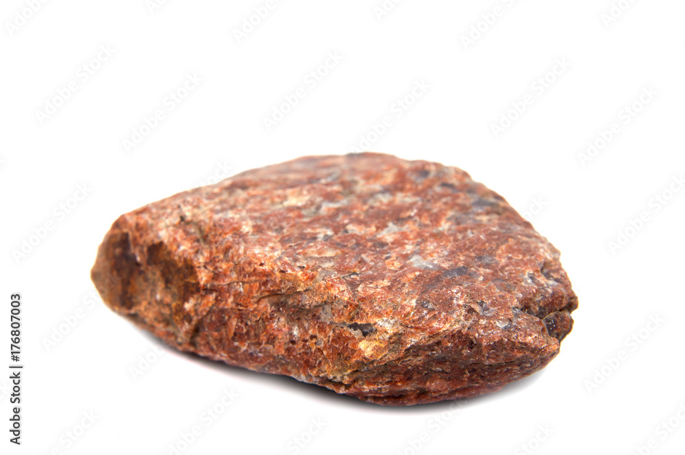 Granite stone isolated on a white background Granite stone isolated on a white background