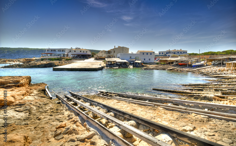 Town of Es Calo in Formentera Town of Es Calo in Formentera