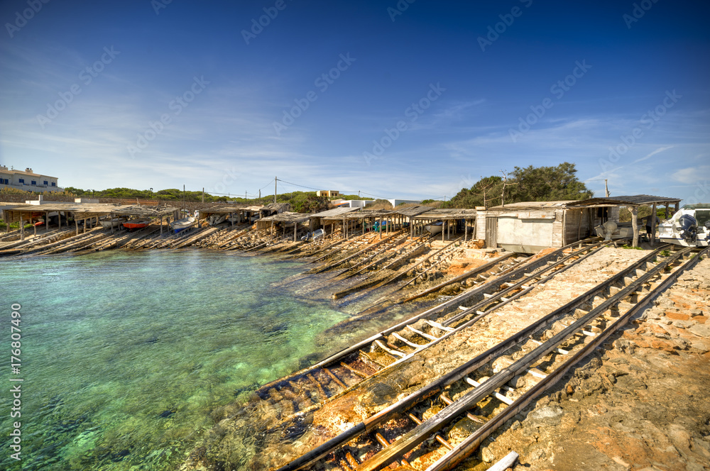 Town of Es Calo in Formentera